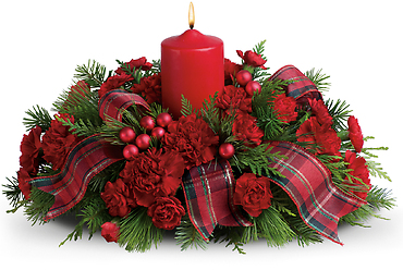 Christmas Centerpiece in Red