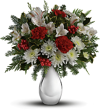 Silver And Snowflakes Bouquet