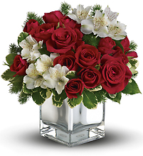 Elegant Christmas Cube Bouquet