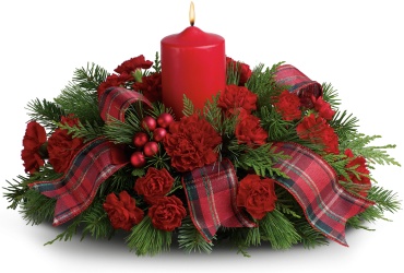 Christmas Centerpiece in Red