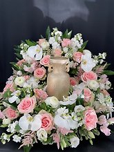 Pink and White Urn Tribute