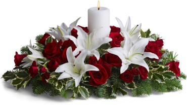 Christmas Lily Centerpiece