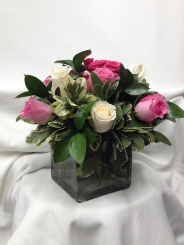 A Dozen Mixed Rose Bouquet