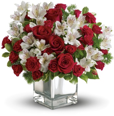 Elegant Christmas Cube Bouquet