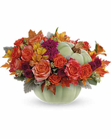 Sage Harvest Pumpkin Bouquet